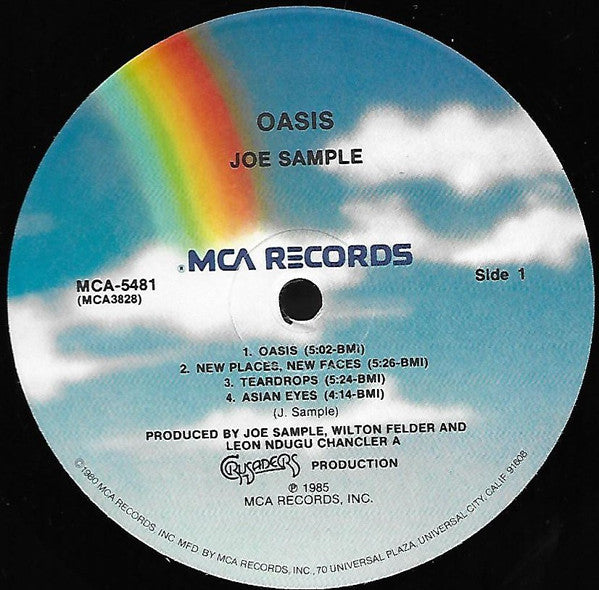 Joe Sample : Oasis (LP, Album, Pin)