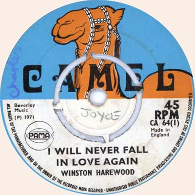 Winston Heywood / Fud Christian All Stars : I Will Never Fall In Love Again / La-Fud-Del (7")