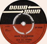 The Starlites / G.G. All Stars* : You're A Wanted Man / Back To Dubwise (7")