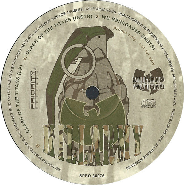 Killarmy : Wu-Renegades (12", Promo)