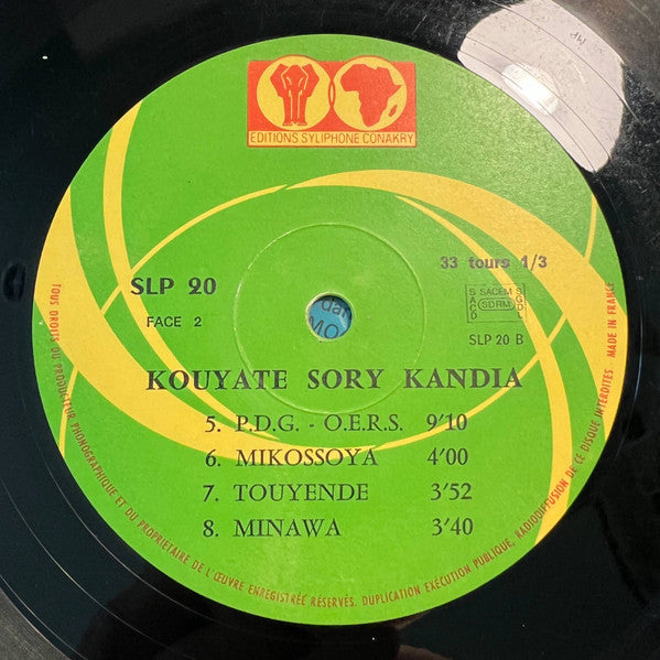 Kouyate Sory Kandia : Tour D'Afrique De La Chanson (LP, Album)