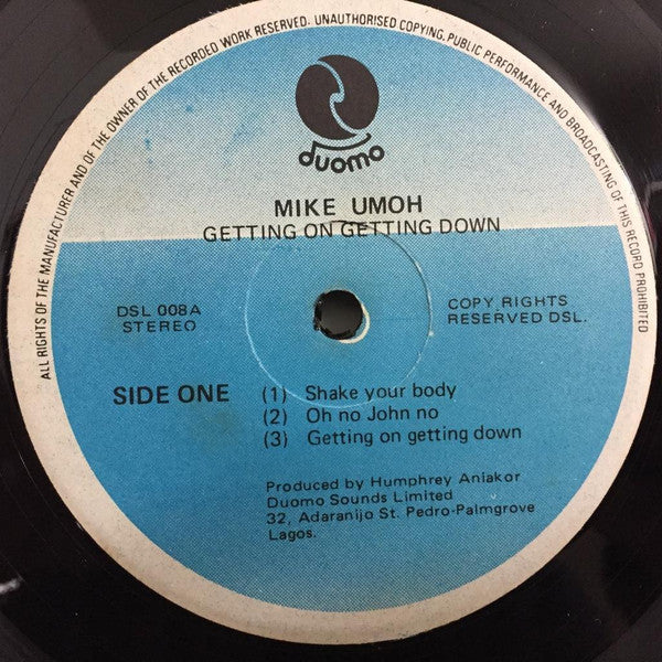 Mike Umoh : Getting On Getting Down (LP, Album)