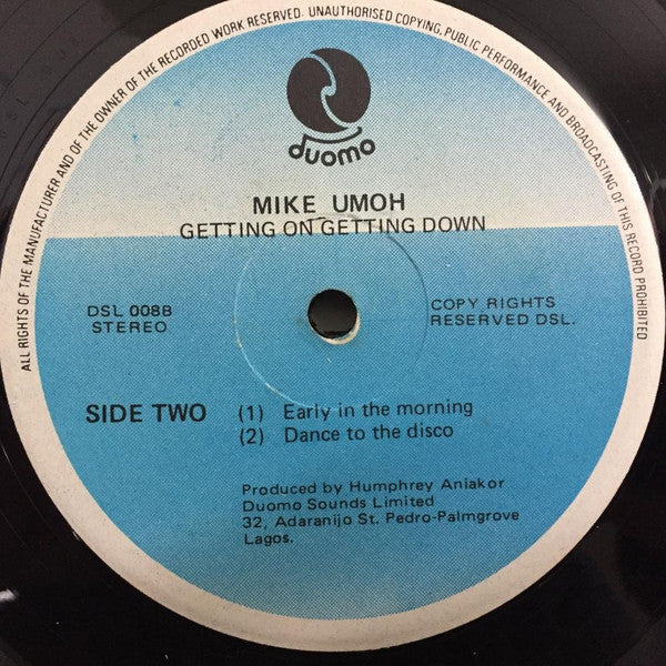 Mike Umoh : Getting On Getting Down (LP, Album)