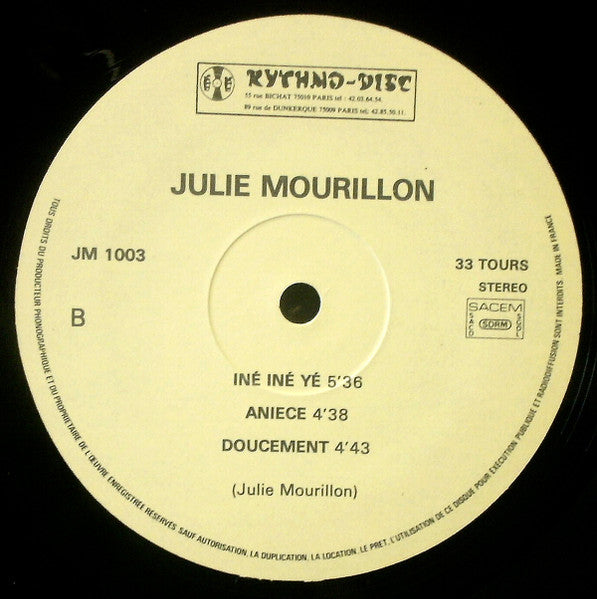 Julie Mourillon : Sisserou Moin Yé (LP)