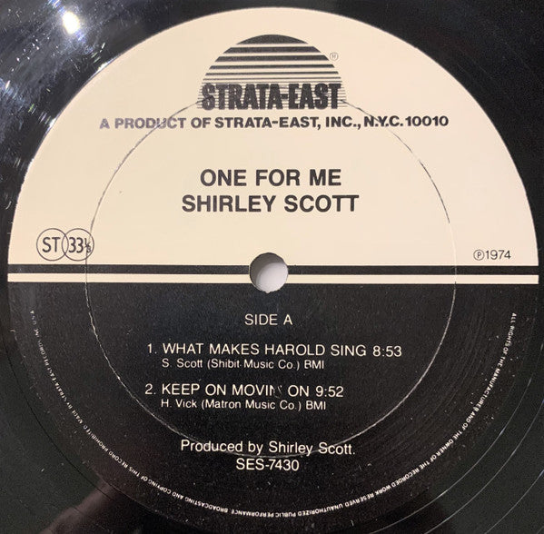 Shirley Scott : One For Me (LP, Album)