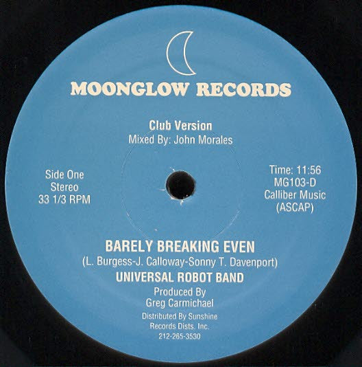 The Universal Robot Band : Barely Breaking Even (12", RE, Unofficial)