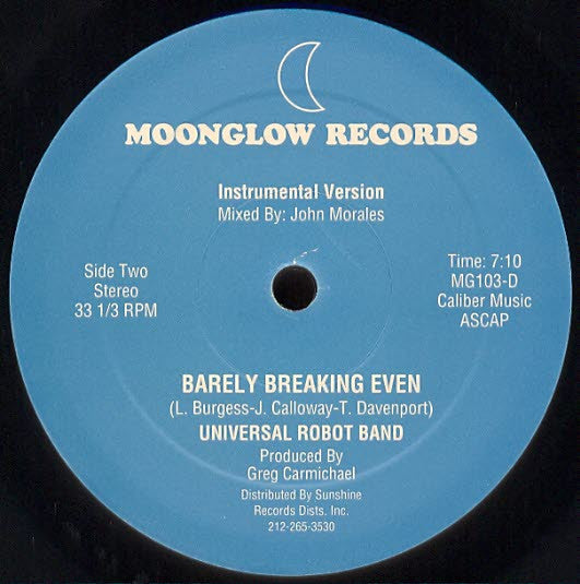 The Universal Robot Band : Barely Breaking Even (12", RE, Unofficial)
