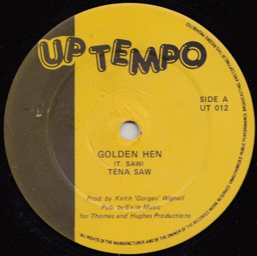 Tenor Saw / Gorgan Players : Golden Hen / Golden Dub (12", Mis)