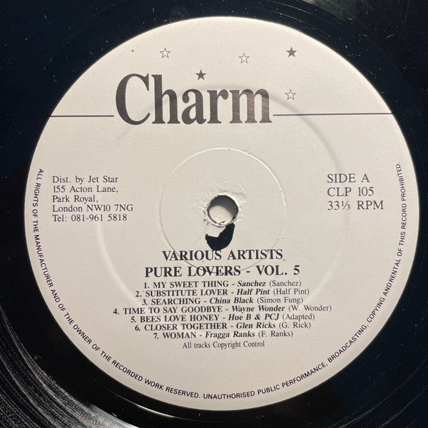 Various : Pure Lovers Volume 5 (LP, Comp)