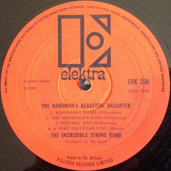 The Incredible String Band : The Hangman's Beautiful Daughter (LP, Album, Mono)