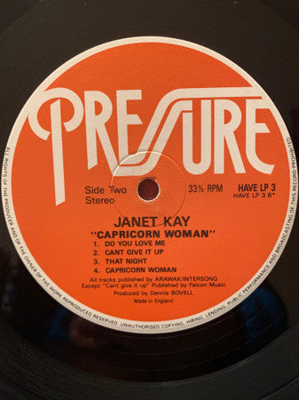 Janet Kay : Capricorn Woman (LP, Album)