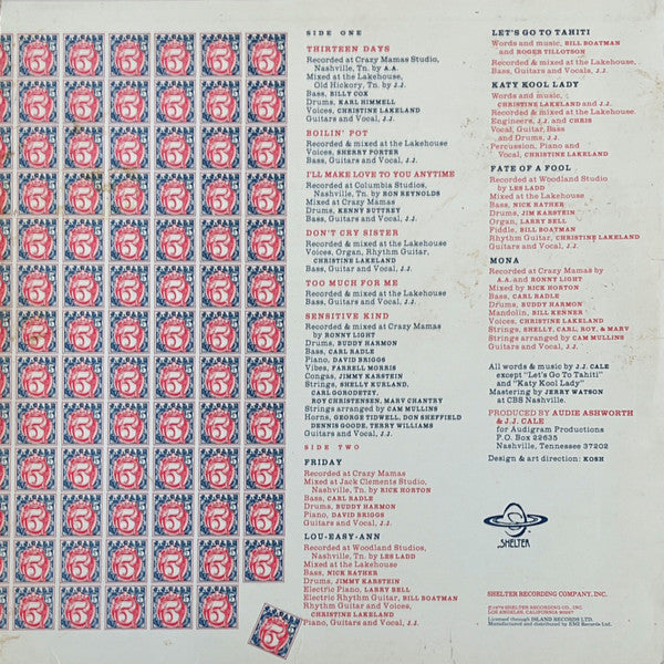 J.J. Cale : 5 (LP, Album)