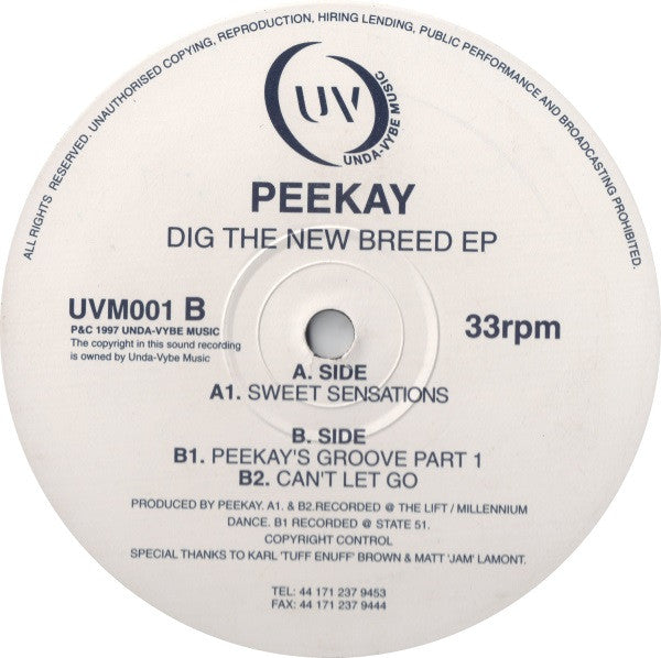 Peekay : Dig The New Breed EP (12", EP)
