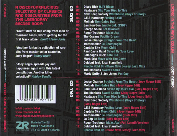 Joey Negro : Locked In The Vinyl Cellar (CD, Mixed + CD, Comp)