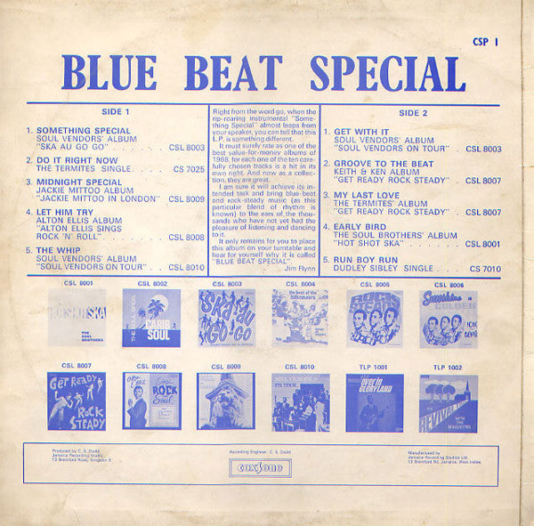Various : Blue Beat Special (LP, Comp)