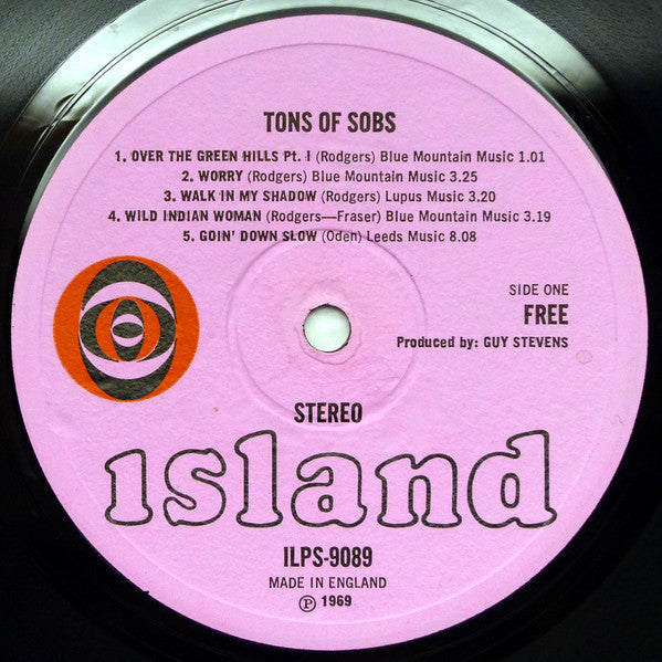 Free : Tons Of Sobs (LP, Album, 1st)