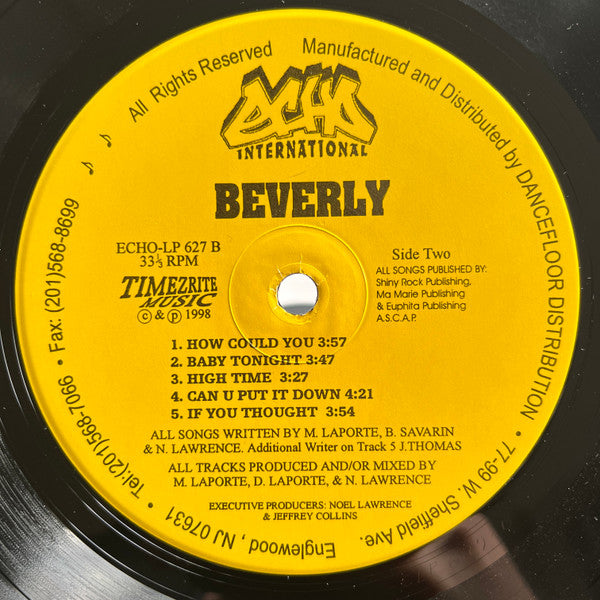 Beverly Savarin : Beverly (LP, Album)