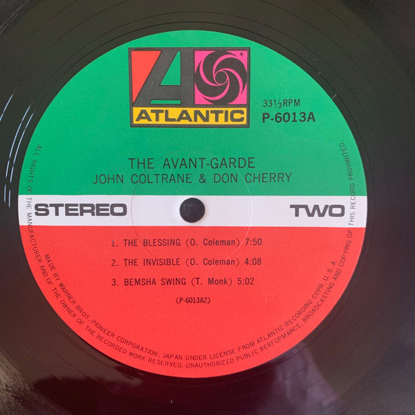 John Coltrane & Don Cherry : The Avant-Garde (LP, Album, RE)