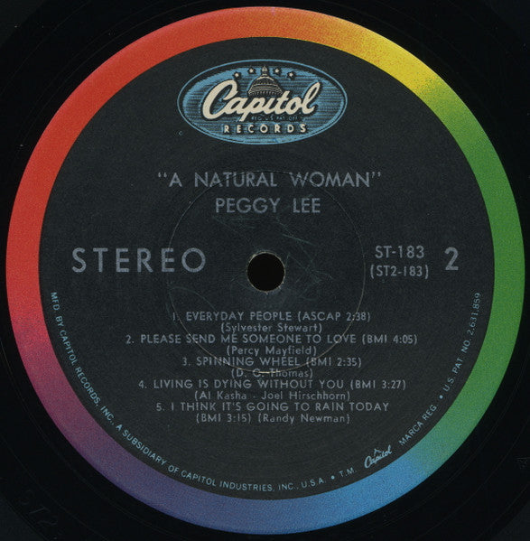 Peggy Lee : A Natural Woman (LP, Album)