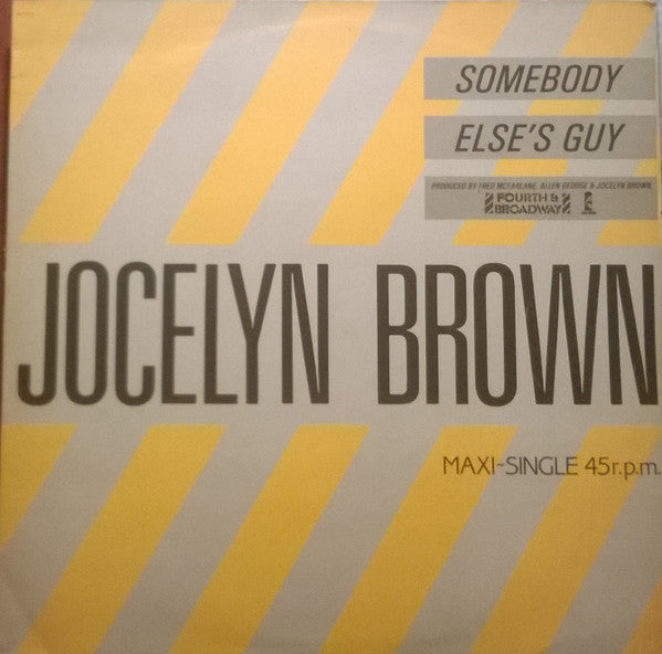 Jocelyn Brown : Somebody Else's Guy (12", Maxi)