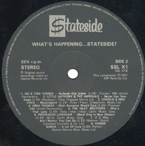 Various : What's Happening...Stateside? (LP, Comp, Ltd, RE, Smplr)