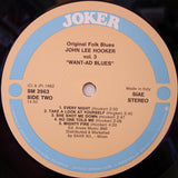John Lee Hooker : Vol. 3 -  Want-Ad Blues (LP, Comp)