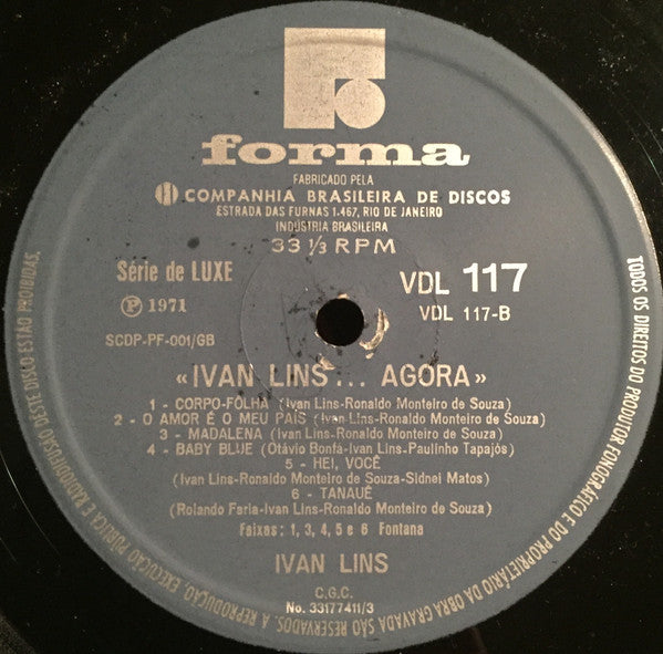 Ivan Lins : Agora (LP, Album)