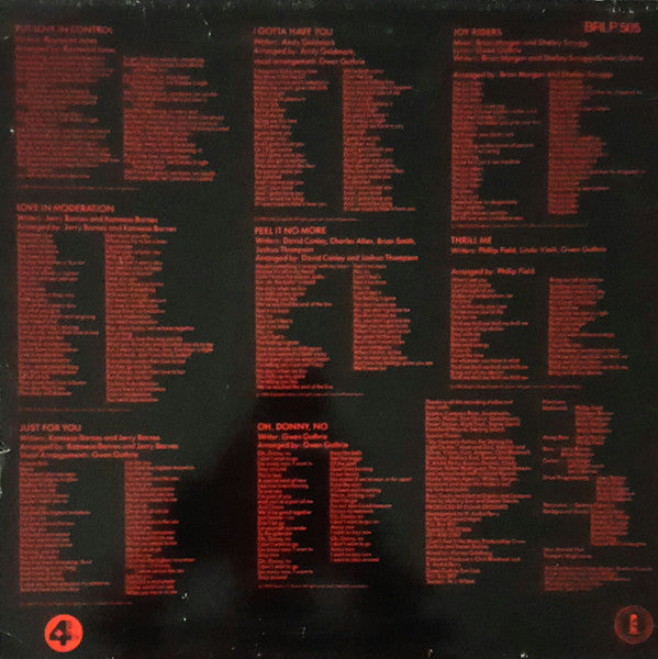 Gwen Guthrie : Just For You (LP, Album)