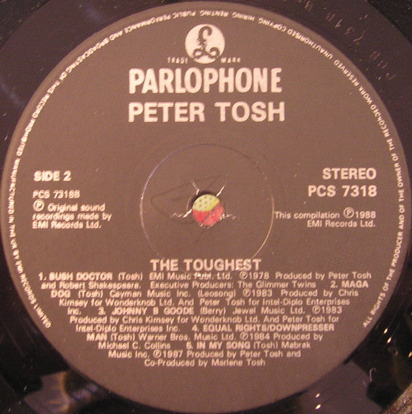 Peter Tosh : The Toughest (The Selection 1978-1987) (LP, Comp)