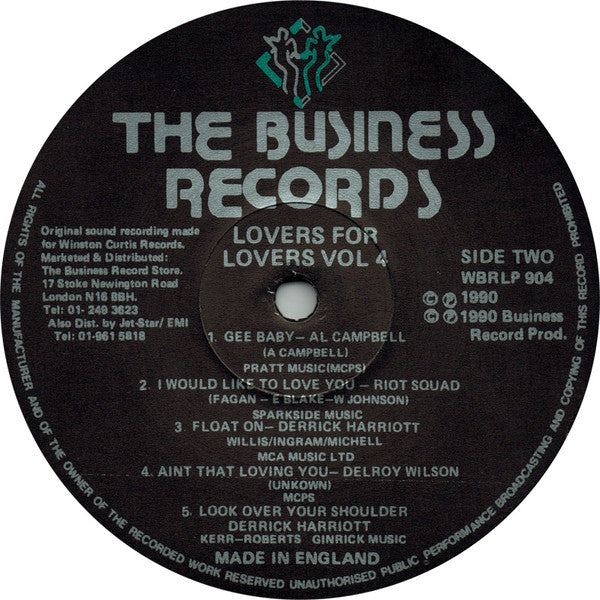 Various : Lovers For Lovers Vol. 4 (LP, Comp)