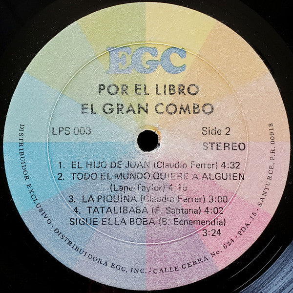 El Gran Combo : Por El Libro (LP, Album)