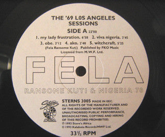 Fela Ransome Kuti* & Nigeria 70 : The '69 Los Angeles Sessions (LP, Album, RE, RM)