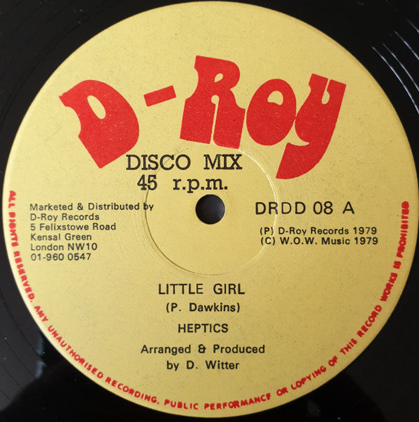 The Heptics And D-Roy Band : Little Girl / Dub The Girl (12")