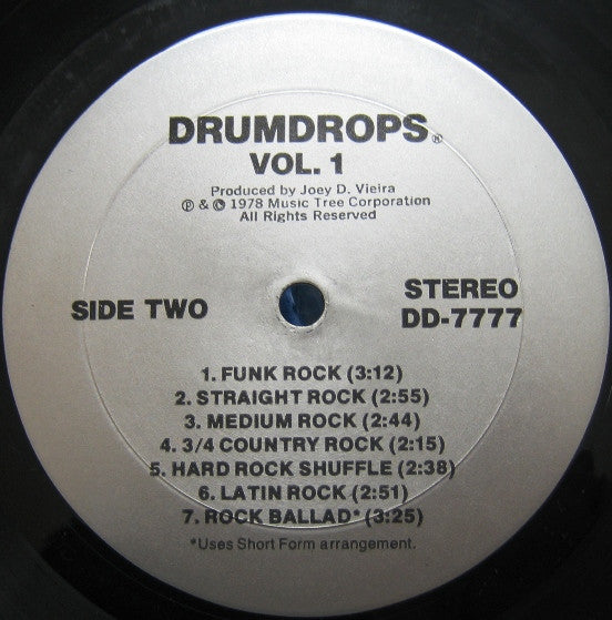 Joey D. Vieira : DrumDrops® Volume One (LP, Album)