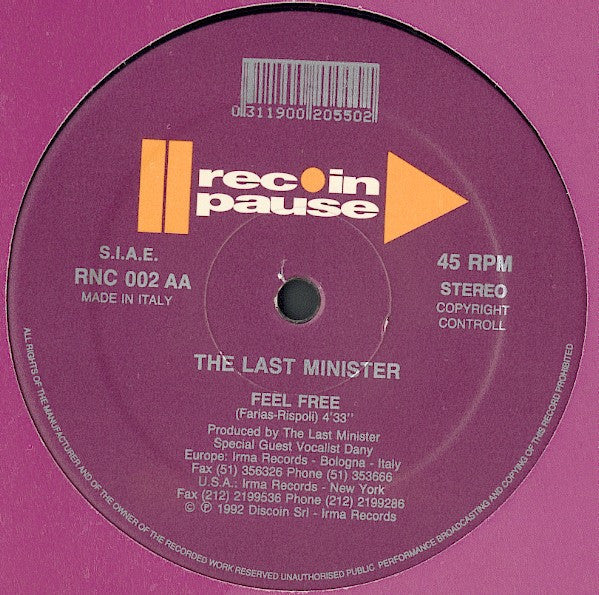 The Last Minister : Tribute To J.B. Family (12")