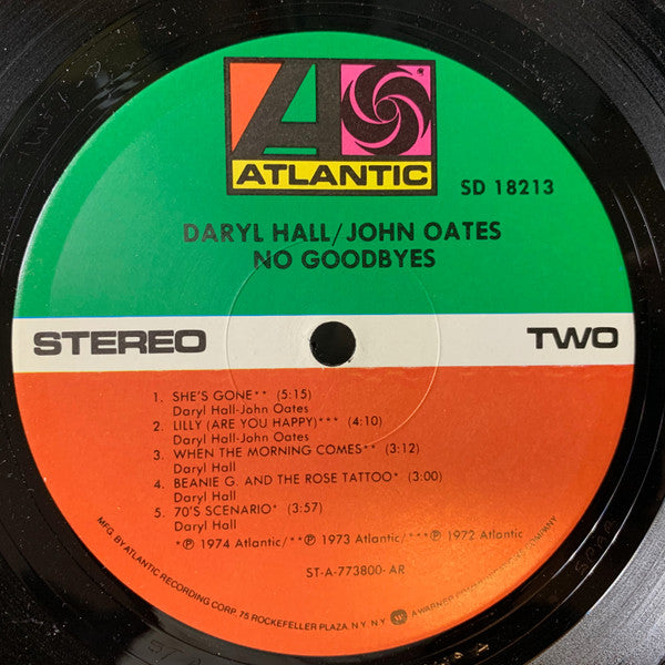 Daryl Hall & John Oates : No Goodbyes (LP, Comp, All)