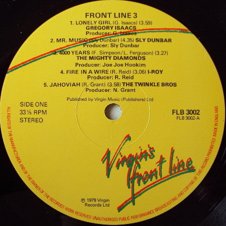 Various : Front Line 3 (LP, Comp)