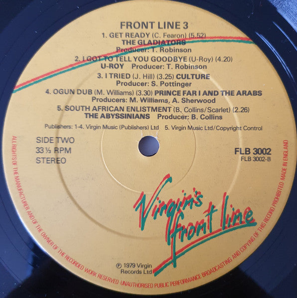 Various : Front Line 3 (LP, Comp)