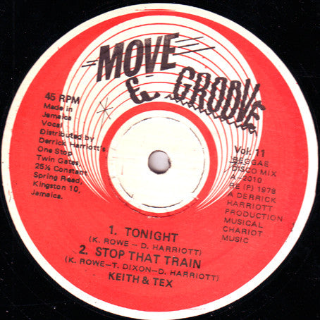 Keith & Tex : Tonight / Stop That Train (12")