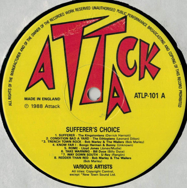Various : Sufferer's Choice - Roots Reggae 1968-1973 (LP, Comp)