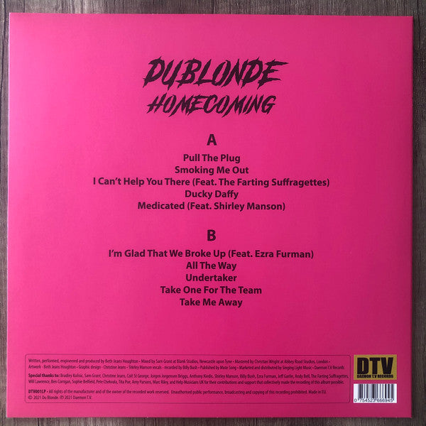 Du Blonde : Homecoming (LP, Ltd, Yel)
