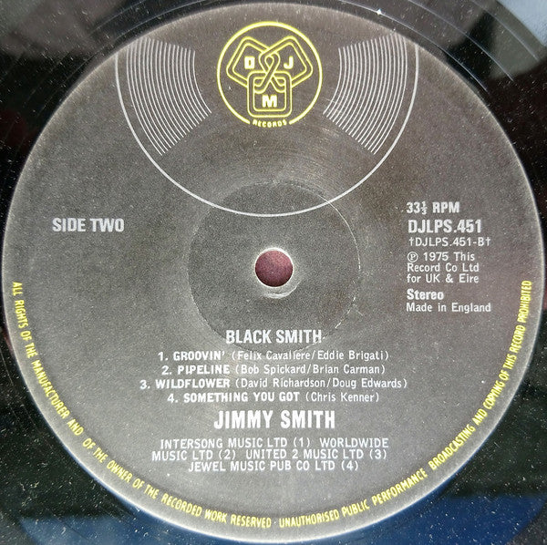 Jimmy Smith : Black Smith (LP, Album)