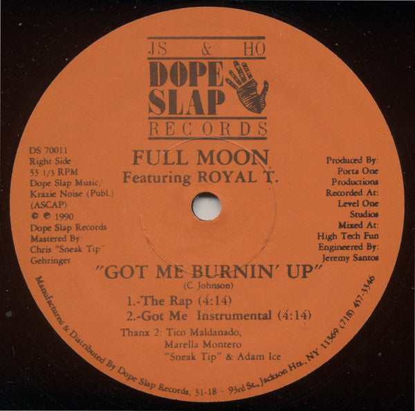 Full Moon : Allelujh / Got Me Burnin' Up (12")