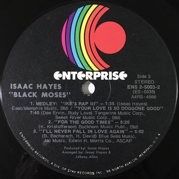 Isaac Hayes : Black Moses (2xLP, Album, Ind)