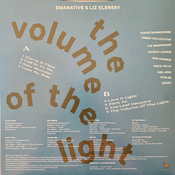 Emanative & Liz Elensky : The Volume Of The Light (LP)