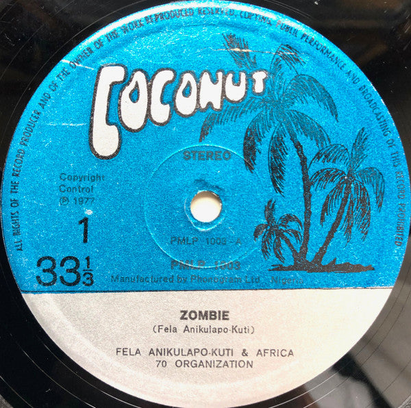 Fẹla* And Afrika 70* : Zombie (LP, Album)