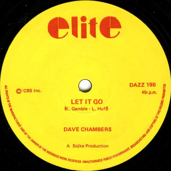 Dave Chambers (2) : Don't Let It Go To Your Head (12")