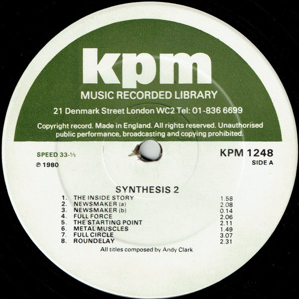 Andy Clark : Synthesis 2 (LP)