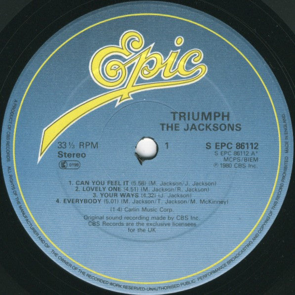 The Jacksons : Triumph (LP, Album)