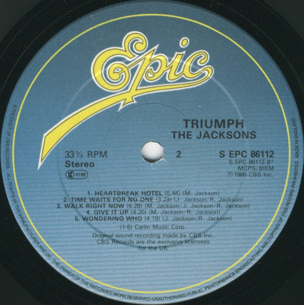 The Jacksons : Triumph (LP, Album)